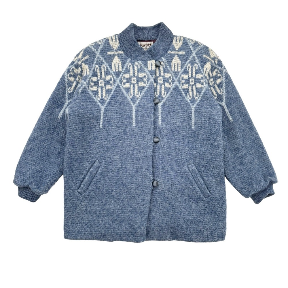 Tundra Virgin Wool Jacket Size Women's XL/XXL - Blue